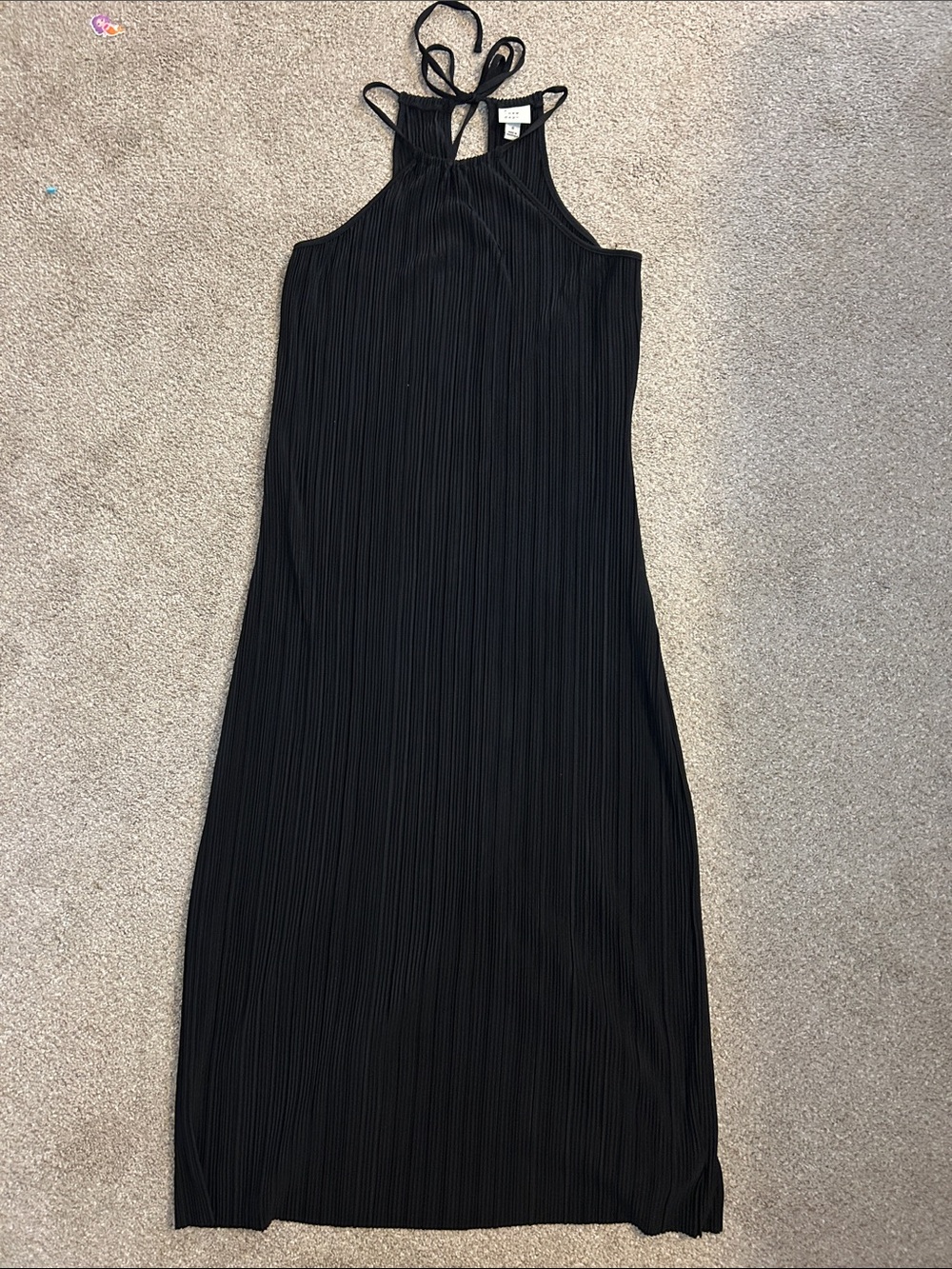 a new day Black Halter Maxi Dress